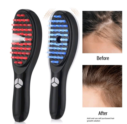 Red/Blue Light Electric Spray Massage Hair Brush